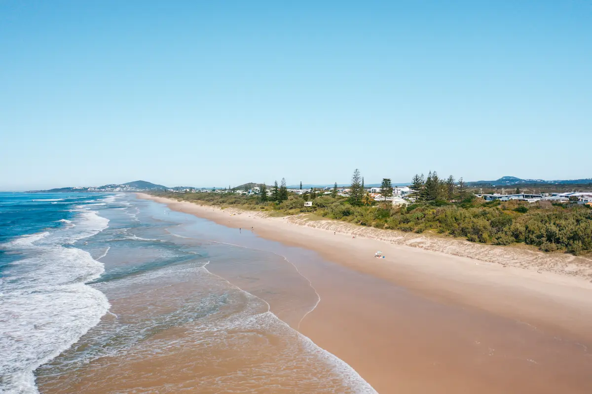 Aerial view of Peregian Beach